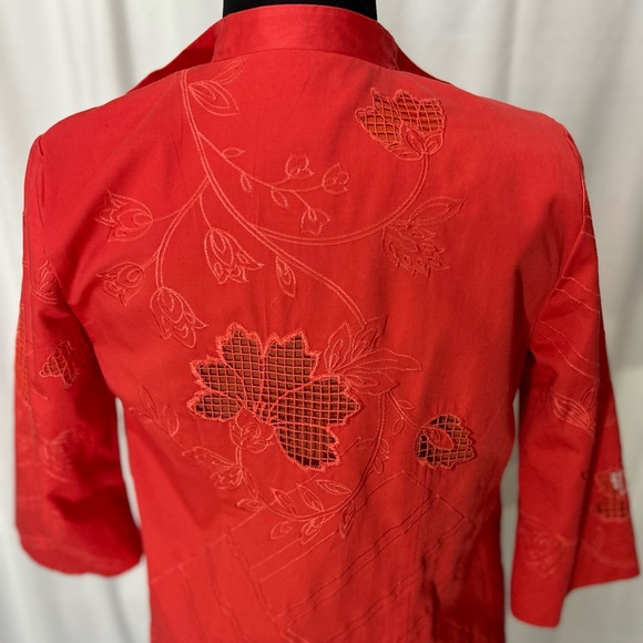 Birch Hill deep peach embroidered jacket - Picture 6 of 6